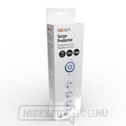 Solight túlfeszültségvédő, 3 aljzat, 1,5m, fehér Előnézet 