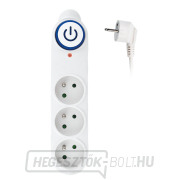 Solight túlfeszültségvédő, 3 aljzat, 1,5m, fehér Solight túlfeszültségvédő, 3 aljzat, 1,5m, fehér gallery main image