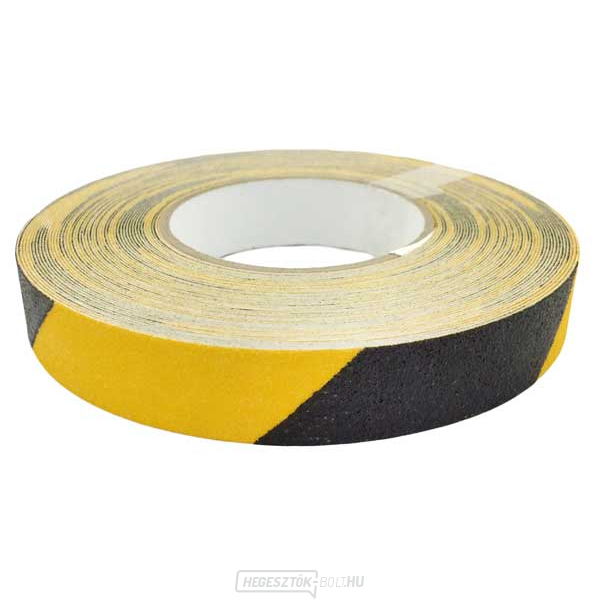 Csúszásgátló öntapadós szalag 25mm/18,3m - sárga/fekete