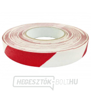 Csúszásgátló öntapadó szalag 25mm/18,3m - piros/fehér Csúszásgátló öntapadó szalag 25mm/18,3m - piros/fehér gallery main image