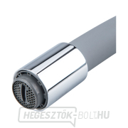 Mosdókagyló-keverő, függőleges, hajlékony karral, 35mm, szürke Előnézet 