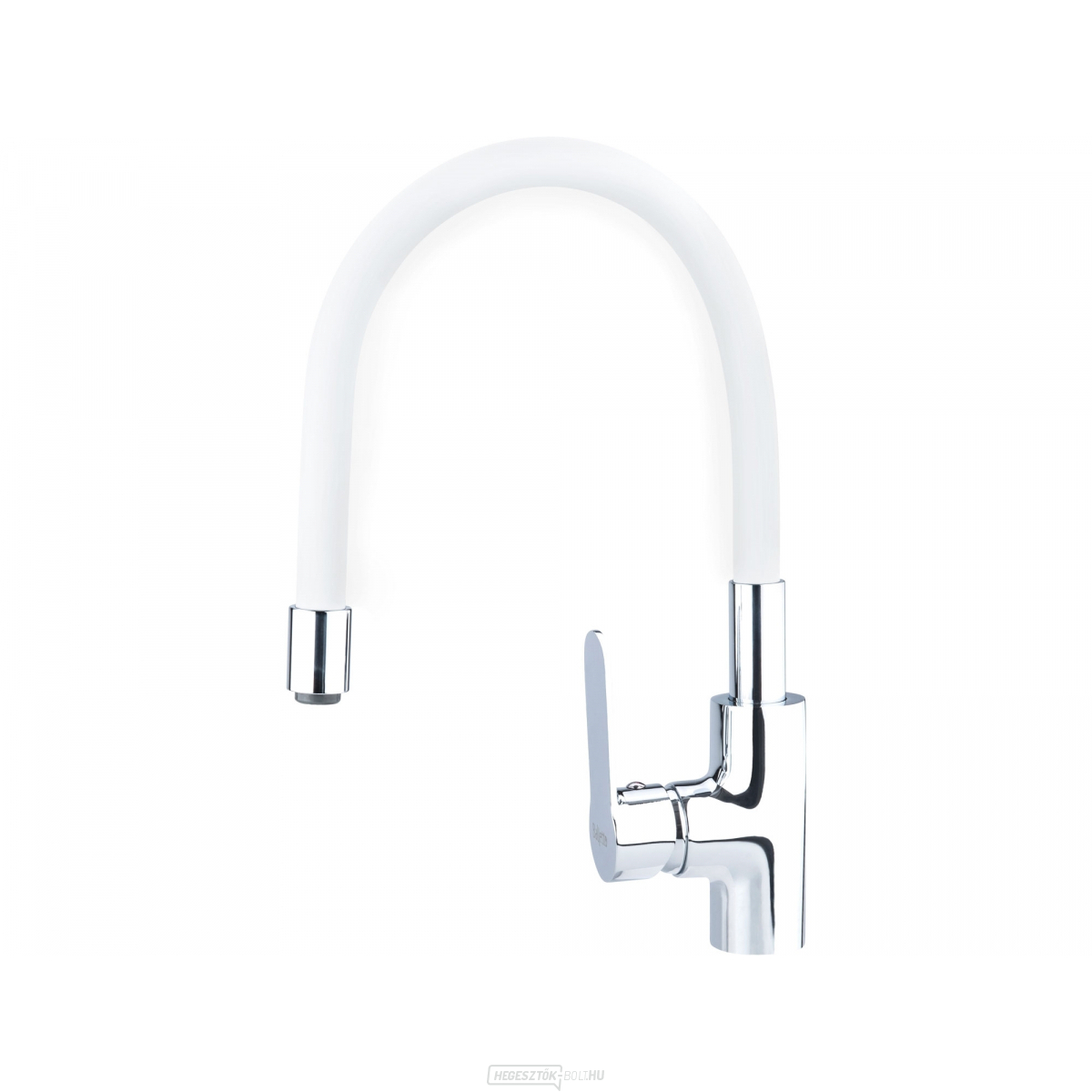 Mosdókagyló-keverő, függőleges, hajlékony karral, 35mm, fehér