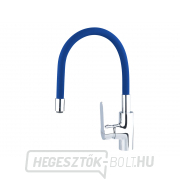 Mosdókagyló-keverő, függőleges, hajlékony karral, 35mm, kék Mosdókagyló-keverő, függőleges, hajlékony karral, 35mm, kék gallery main image