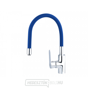 Mosdókagyló-keverő, függőleges, hajlékony karral, 35mm, kék Mosdókagyló-keverő, függőleges, hajlékony karral, 35mm, kék gallery main image