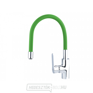 Mosdókagyló keverő, függőleges, hajlékony karral, 35mm, zöld Mosdókagyló keverő, függőleges, hajlékony karral, 35mm, zöld gallery main image
