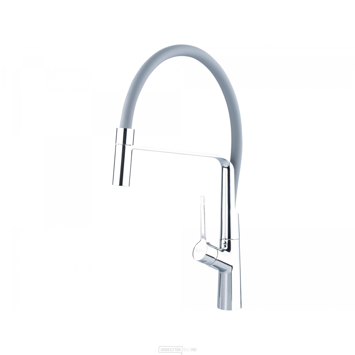 Mosdókagyló-keverő, függőleges, hajlékony karral, 25mm, szürke