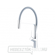 Mosdókagyló-keverő, függőleges, hajlékony karral, 25mm, szürke Mosdókagyló-keverő, függőleges, hajlékony karral, 25mm, szürke gallery main image