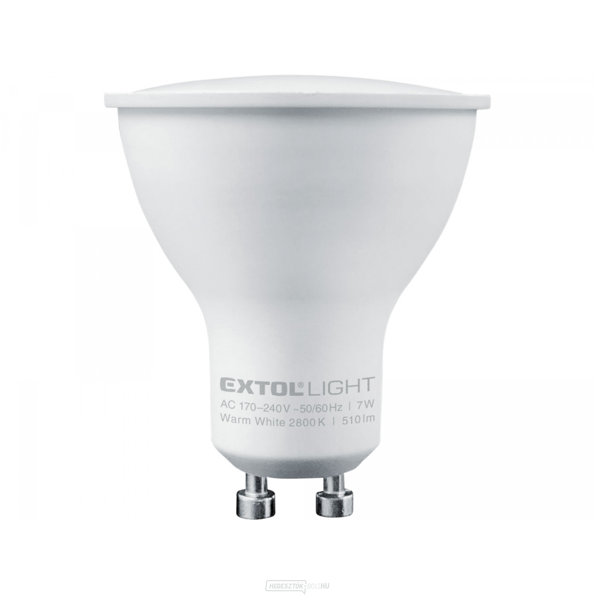 LED reflektor izzó, 7W, 510lm, GU10, meleg fehér
