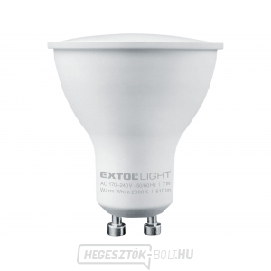 LED reflektor izzó, 7W, 510lm, GU10, meleg fehér LED reflektor izzó, 7W, 510lm, GU10, meleg fehér gallery main image