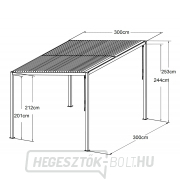 Alumínium pergola LANITPLAST BIOCLIMATIC 33 Előnézet 