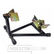 Motorkerékpár tartó és parkolóállvány, első kerék rögzítés, 12