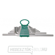 Imbuszkulcs-készlet, extra hosszú, H1,5 - H19 méret, 18 darab - JONNESWAY H03MH118S gallery main image