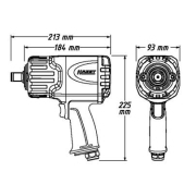 Pneumatikus ütvecsavarozó HAZET 9013TT Előnézet 