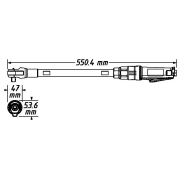 Pneumatikus racsnis extra hosszú HAZET 9022P-XLG Előnézet 