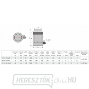 Hidraulikus henger záróanyával HHYG-50100LS Előnézet 