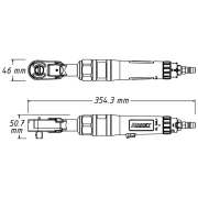 Pneumatikus racsnis csavarhúzó HAZET 9022P-1 Előnézet 