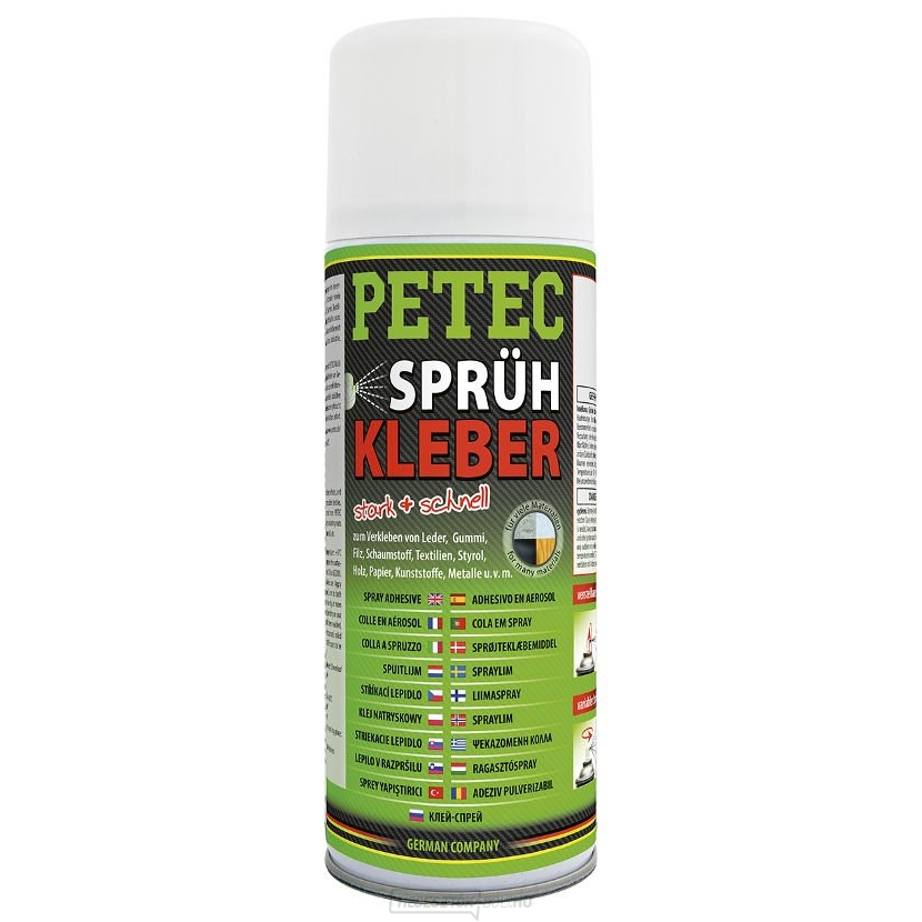 PETEC 94340 Spray ragasztó spray lapos ragasztó spray-hez