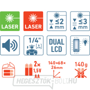 Vevő-érzékelő lézer. vörös és zöld fénysugár náhled