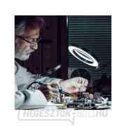 Asztali lámpa nagyítóval, USB tápegységgel, 1300lm, 3 színű fény, 5x nagyítással náhled
