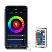 Solight Wifi Smart LED fényszalag, RGB, 5m, adapterrel és távirányítóval ellátott szett Előnézet 