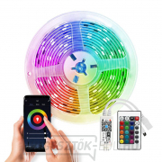 Solight Wifi Smart LED fényszalag, RGB, 5m, adapterrel és távirányítóval ellátott szett gallery main image