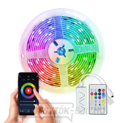 Solight Wifi Smart LED fényszalag, RGB, 5m, adapterrel és távirányítóval ellátott szett gallery main image