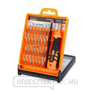 Precíziós csavarhúzó cserélhető bitek és csipeszek készletével JM-8100 Precíziós csavarhúzó cserélhető bitek és csipeszek készletével JM-8100 gallery main image