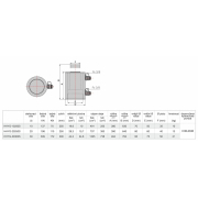 Univerzális kettős működésű hidraulikus henger HHYG-20250S Előnézet 