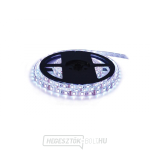 LED szalag 12V 2835 120LED/m IP65 max. 12W/m hideg fehér (5m tekercs) forrasztott Geti LED szalag 12V 2835 120LED/m IP65 max. 12W/m hideg fehér (5m tekercs) forrasztott Geti gallery main image