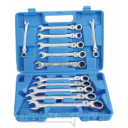 Kulcskulcsok racsnival és csuklóval, 8 - 22 mm, 12 darabos készlet - SATRA gallery main image