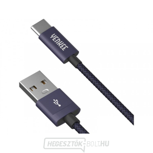 YENKEE YCU 301 BE USB A 2.0/USB C kábel 1m lila gallery main image