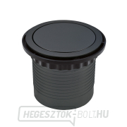 Solight hosszabbító kábel, 4 aljzat, fekete, 1,5m, kihúzható aljzatblokk, kerek forma Előnézet 