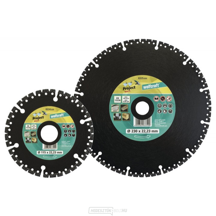 WOLFCRAFT - PRO MULTI gyémántvágó kerék 230mm WOLFCRAFT - PRO MULTI gyémántvágó kerék 230mm gallery main image