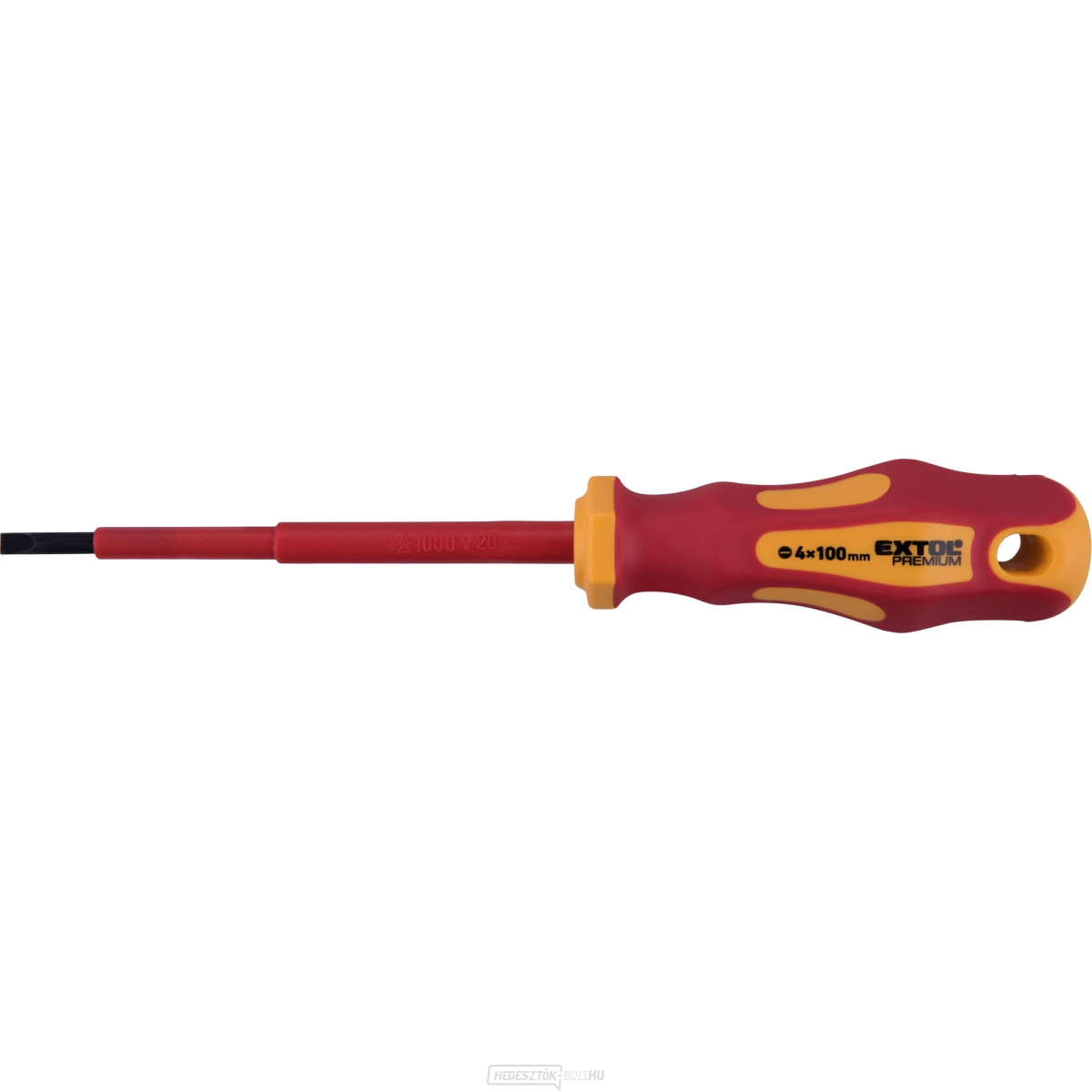 Villanyszerelő csavarhúzó, (-)4x100mm, VDE, CrV Villanyszerelő csavarhúzó, (-)4x100mm, VDE, CrV gallery main image