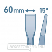 Lapos véső SDS PLUS 15°, 250x14mm, pengeszélesség 60mm Előnézet 