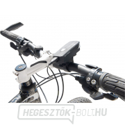 Fehér kerékpárfény 350lm, USB töltés, duda, 5W LED Előnézet 