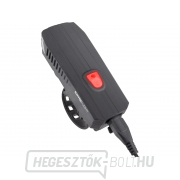 Fehér kerékpárfény 350lm, USB töltés, duda, 5W LED náhled