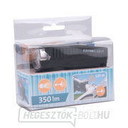 Fehér kerékpárfény 350lm, USB töltés, duda, 5W LED náhled