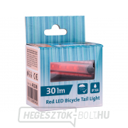 Piros kerékpárfény 30lm, USB töltés Piros kerékpárfény 30lm, USB töltés náhled