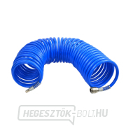 Spirális levegőtömlő 8x12 mm, hossza 10 m, gyorscsatlakozókkal, nagy átfolyás Spirális levegőtömlő 8x12 mm, hossza 10 m, gyorscsatlakozókkal, nagy átfolyás gallery main image