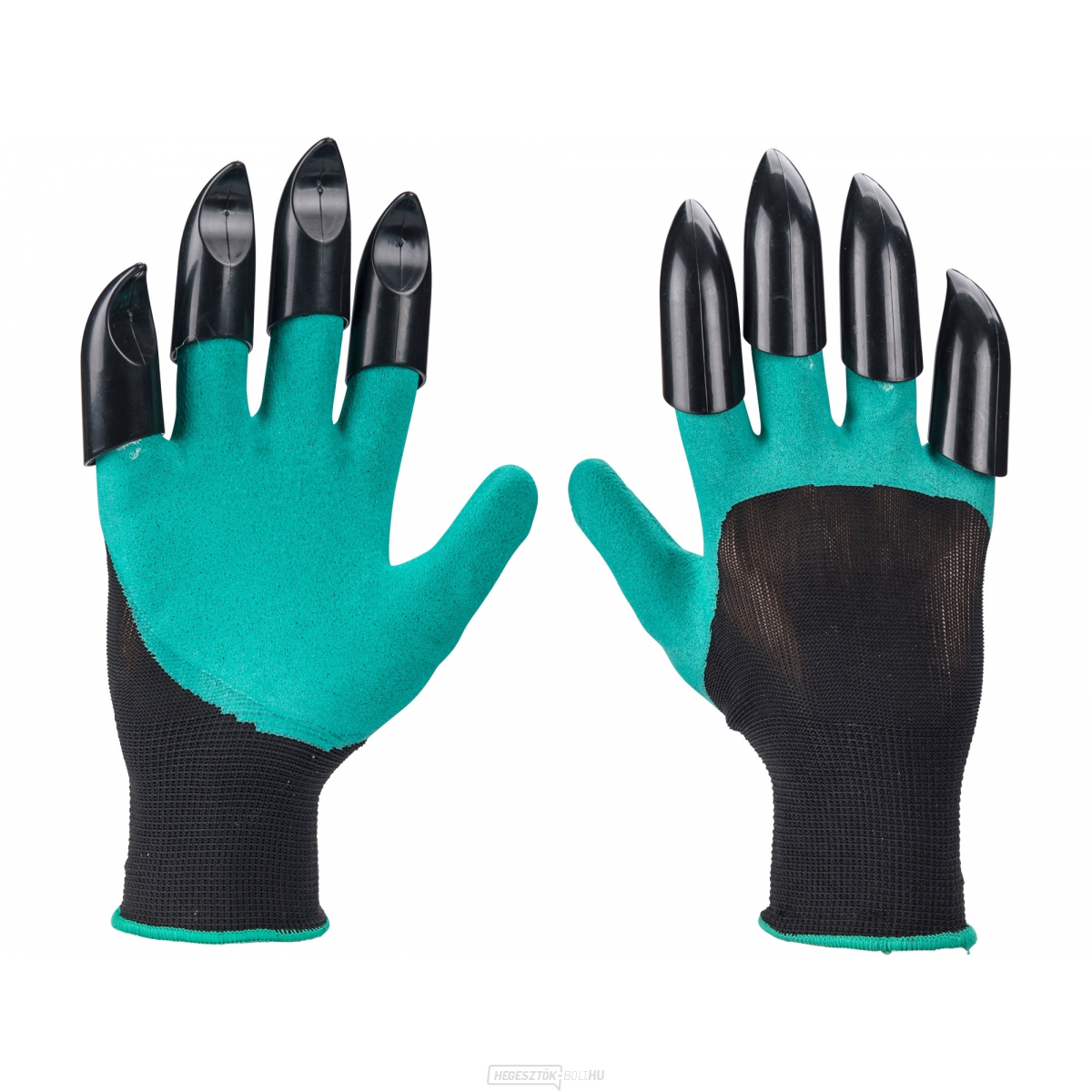 Kertészkesztyű poliészterből, latex és karmok a jobb oldalon, 8" méret