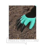 Kertészkesztyű poliészterből, latex és karmok a jobb oldalon, 8