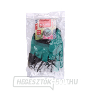 Kertészkesztyű poliészterből, latex és karmok a jobb oldalon, 8