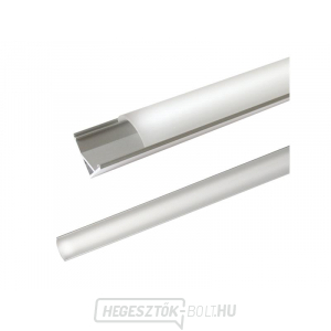 AL profil AC2 új LED szalagokhoz, sarok, domború plexi, 2m AL profil AC2 új LED szalagokhoz, sarok, domború plexi, 2m gallery main image