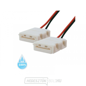 Nem forrasztás nélküli csatlakozó 3528, 2835 30,60LED/m 8mm-es LED szalaghoz, vezetővel, vízálló IP68 Nem forrasztás nélküli csatlakozó 3528, 2835 30,60LED/m 8mm-es LED szalaghoz, vezetővel, vízálló IP68 gallery main image