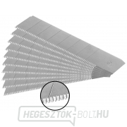 Fűrészelt élű vágópengék, 18mm, 10db, SK5 Fűrészelt élű vágópengék, 18mm, 10db, SK5 gallery main image