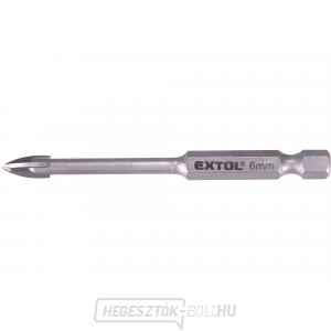 Fúró üveghez és kerámiához, keményfém, O 6mm Fúró üveghez és kerámiához, keményfém, O 6mm gallery main image