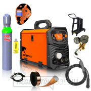 PANTERMAX MIG230LCD inverteres hegesztő MIG/TIG/MMA + Sisak + Piros. Szelep + 5 kg-os drót + teli CO2 palack + Váz + Égő PANTERMAX MIG230LCD inverteres hegesztő MIG/TIG/MMA + Sisak + Piros. Szelep + 5 kg-os drót + teli CO2 palack + Váz + Égő náhled