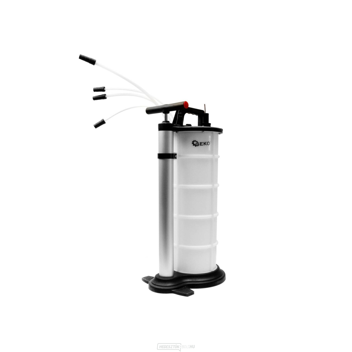 9 literes vákuumos olajszívó, kézi, 4 tömlővel