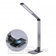 Solight LED asztali lámpa dimmelhető, 10W, induktív töltés, színváltás, alumínium, szürke gallery main image
